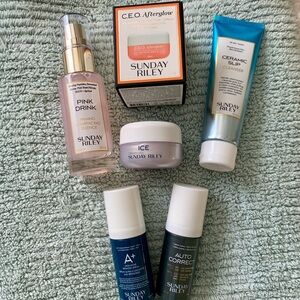 Sunday Riley Travel Size Seven Piece Lot